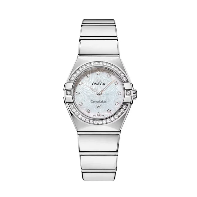 OMEGA Constellation Diamonds Quartz 25mm - White, Mother-of-Pearl on Bracelet O13115256055