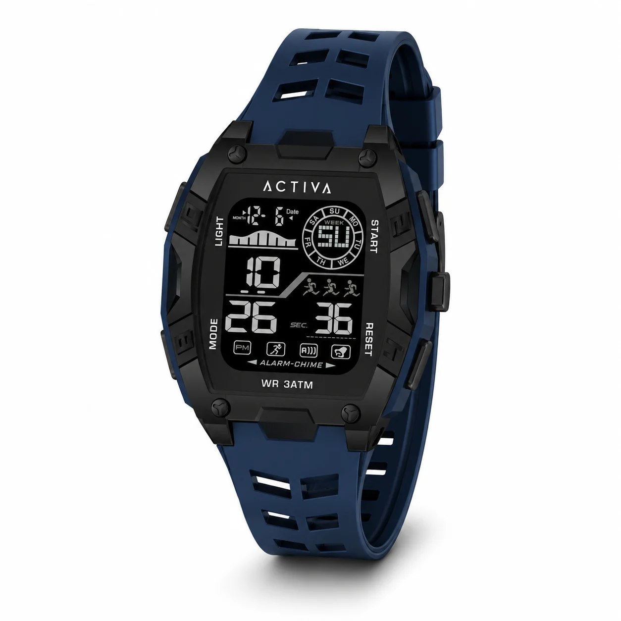 Activa Zalix X Invicta Digital Watch - 46mm. Blue. Black (ACW8130-005) 46 mm kol saati