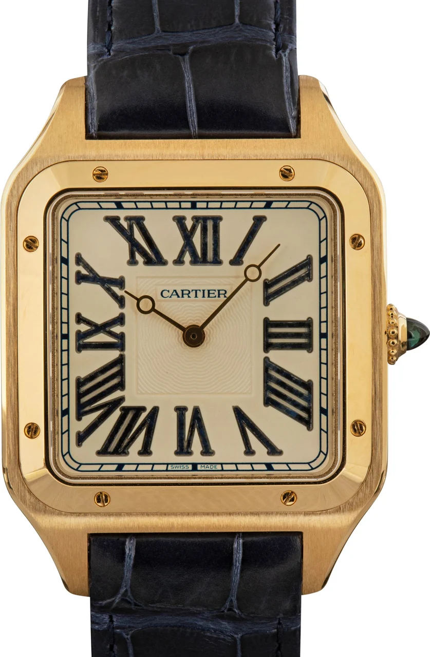 Cartier Santos Dumont 18k Yellow Gold WGSA0084 46.6 mm kol saati