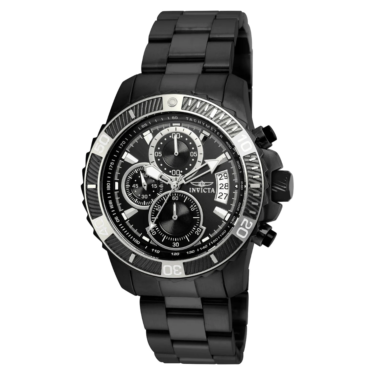 Invicta Pro Diver SCUBA Watch - 45mm. Black (22417) 45 mm kol saati