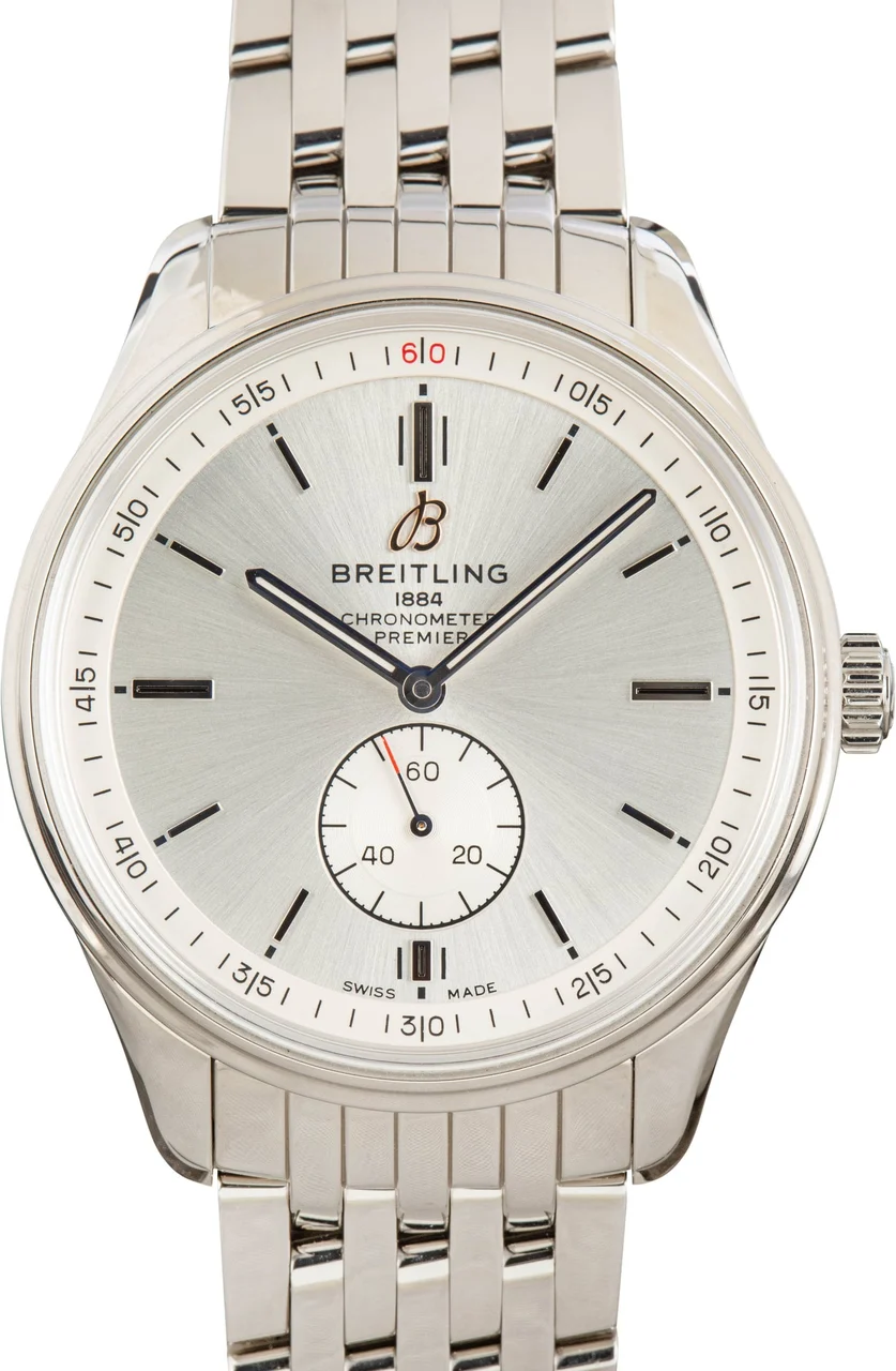 Breitling Premier Automatic 40 Silver Dial A37340351G1A1 kol saati