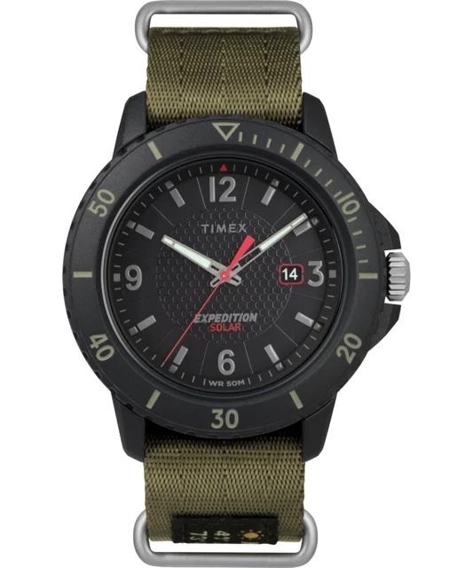Timex Expedition Gallatin Solar 44mm Fabric Strap Watch TW4B14500 kol saati