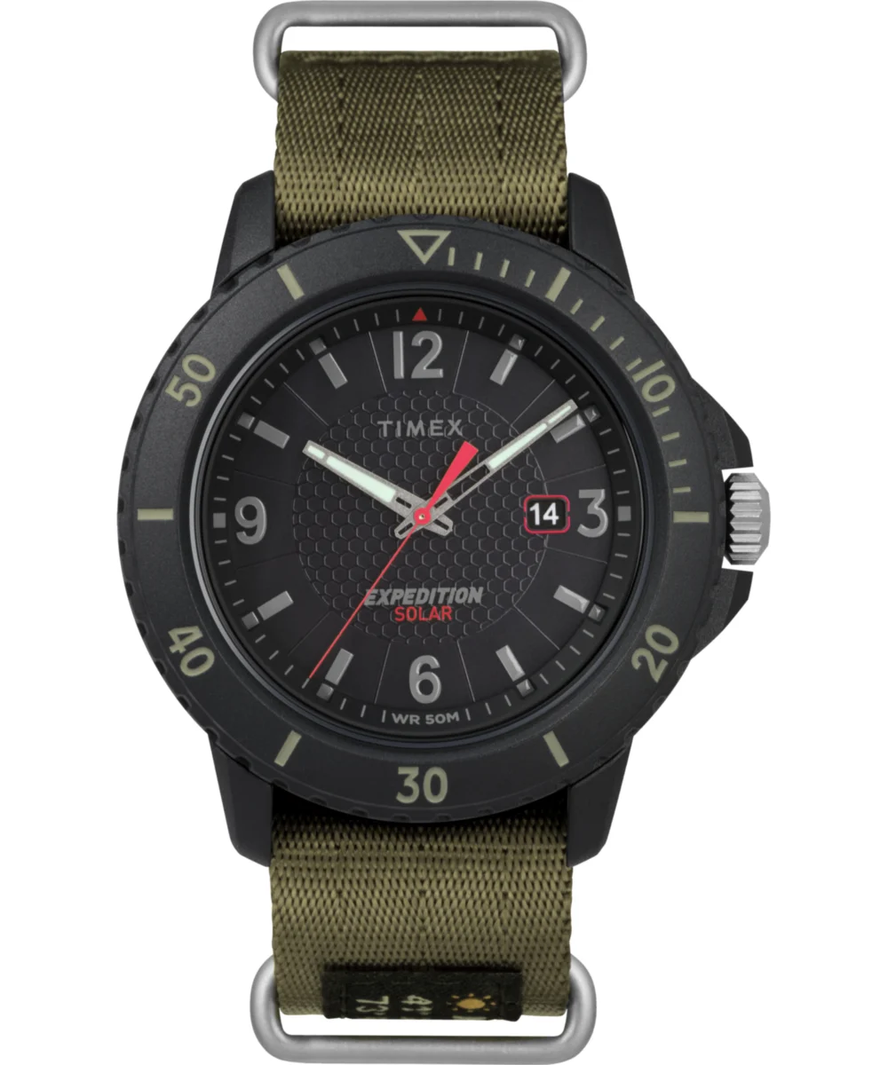 Timex Expedition Gallatin Solar 44mm Fabric Strap Watch TW4B14500 44 mm kol saati