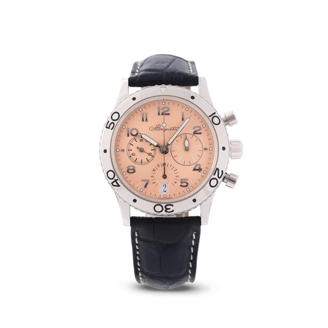 Breguet BREGUET, REF. 3827, TYPE XX, CHRONOGRAPH, SALMON DIAL, LIMITED 89/90, PLATINUM kol
