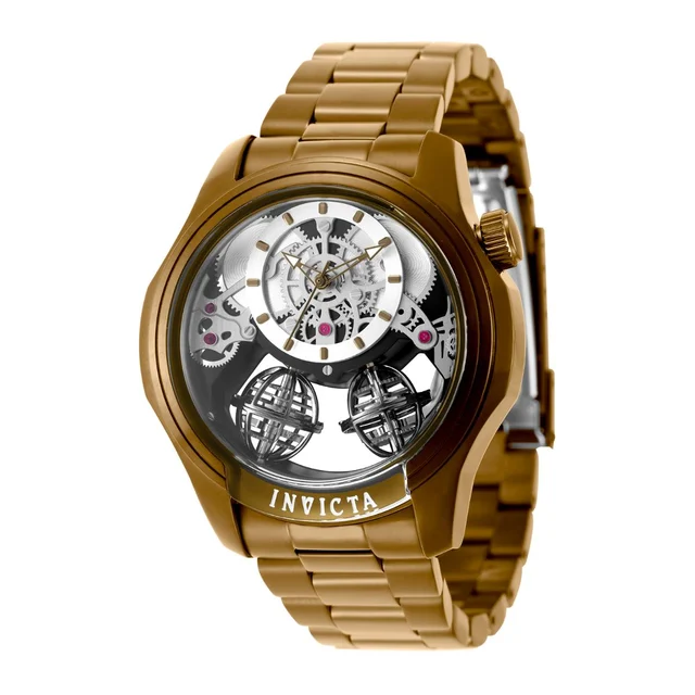 Invicta Specialty Twin-Axis Watch - 46mm, Brown (50776) kol saati