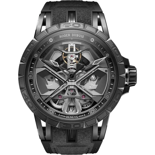 Roger Dubuis Excalibur Spider Huracán Black DLC Titanium RDDBEX0829 kol saati