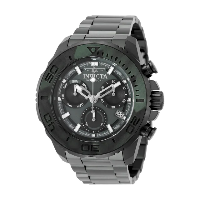 Invicta Carbon Hawk Zorvik Ronda Z60 Caliber Watch - 48mm, Olive Green (51080) kol saati