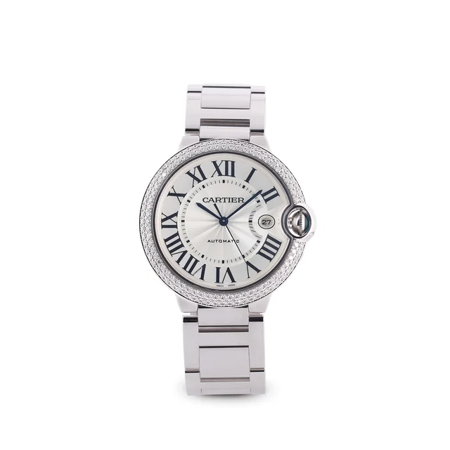 Cartier CARTIER, REF. WE9009Z3, BALLON BLEU, DIAMOND BEZEL, 18K WHITE GOLD kol saati