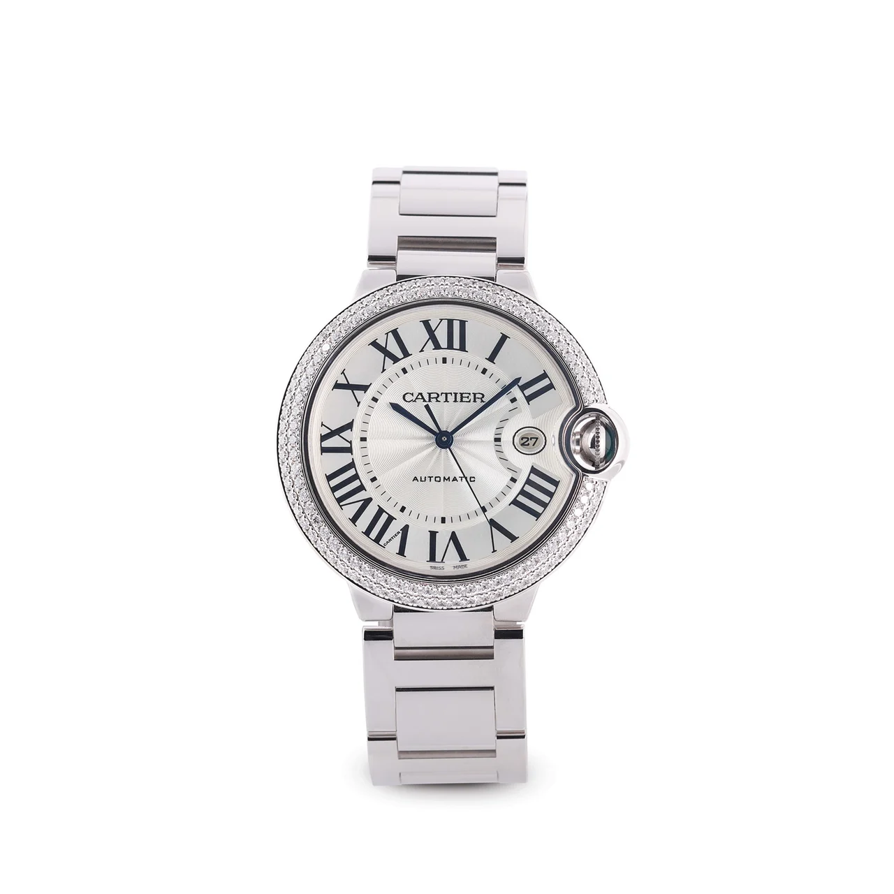 Cartier CARTIER, REF. WE9009Z3, BALLON BLEU, DIAMOND BEZEL, 18K WHITE GOLD kol saati