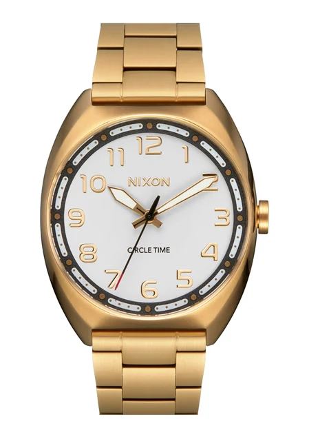 Nixon US Mullet Stainless Steel - Light Gold / White A1401-1809-00 kol saati
