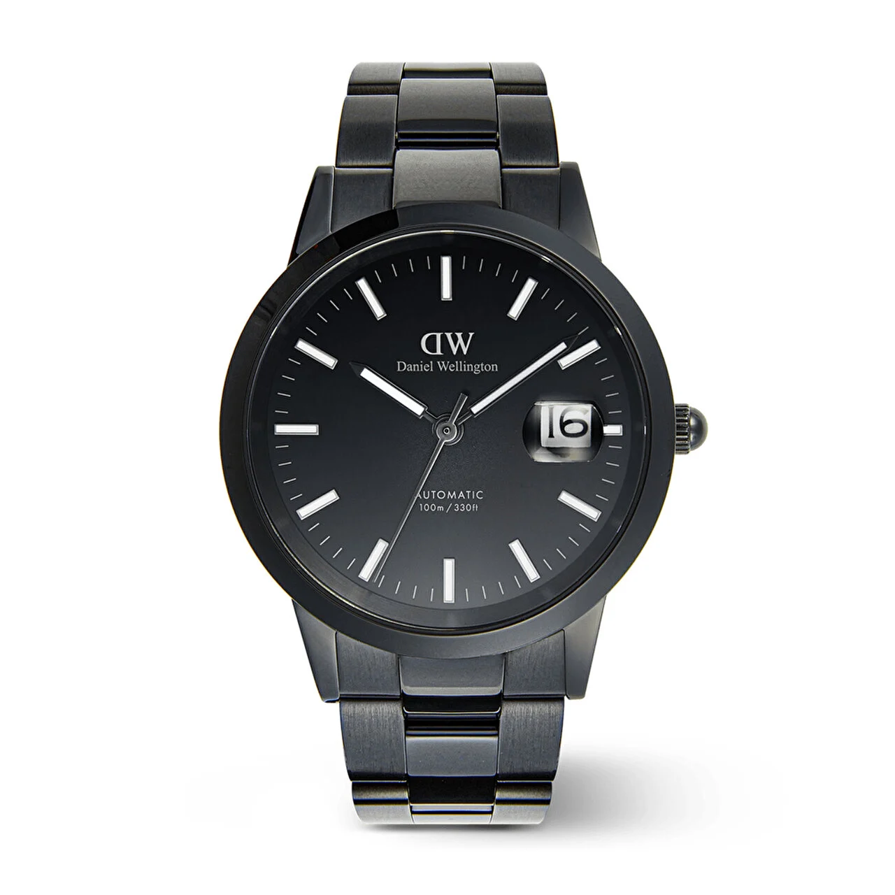 DANIEL WELLINGTON Iconic Link Automatic Black DW00600753 40 mm kol saati