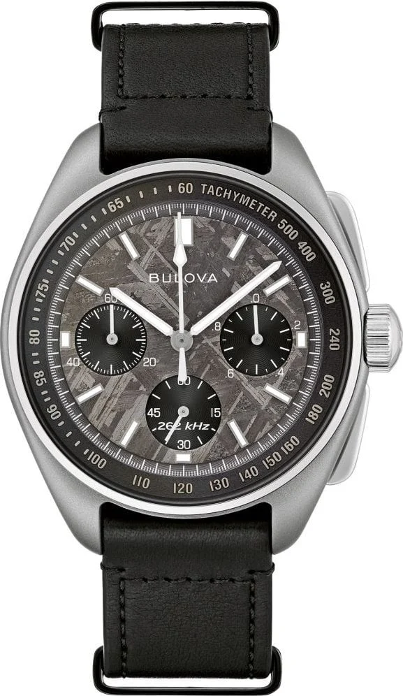 Bulova Archive Series Lunar Pilot Meteorite 96A312 43.5 mm kol saati