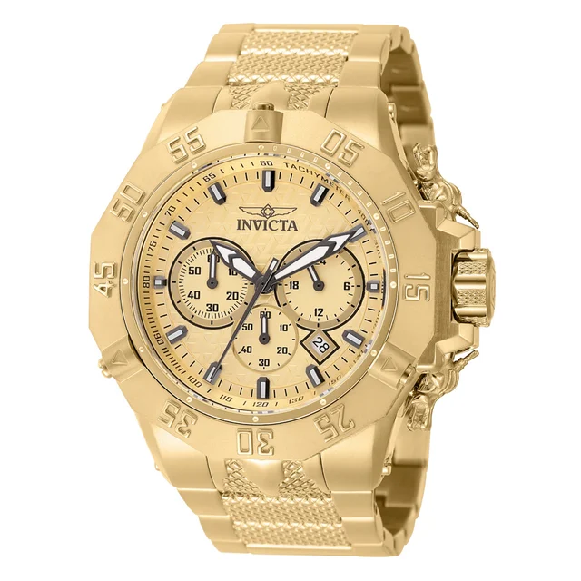 Invicta Subaqua Poseidon Watch - 53.8mm, Gold (48358) kol saati