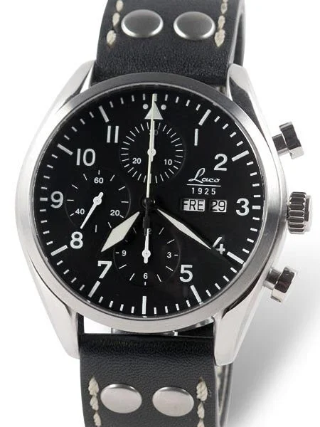 Laco Kiel Valjoux 7750 Swiss Automatic Chronograph with Sapphire Crystal #861715 kol saati