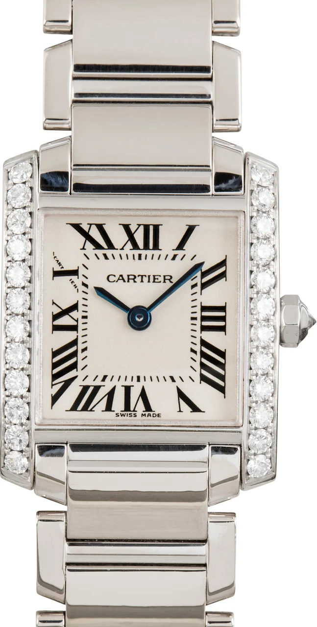 Cartier CARTIER REF. WE1002S3,TANK FRANCAISE, 18K WHITE GOLD kol saati