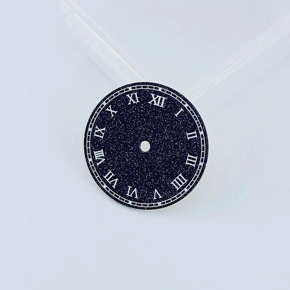Tandorio Dial True Starry Sky Dial 28.5mm Blue Gold Sand Roman Numerical Dial 6003232737591 28.5 mm kol saati