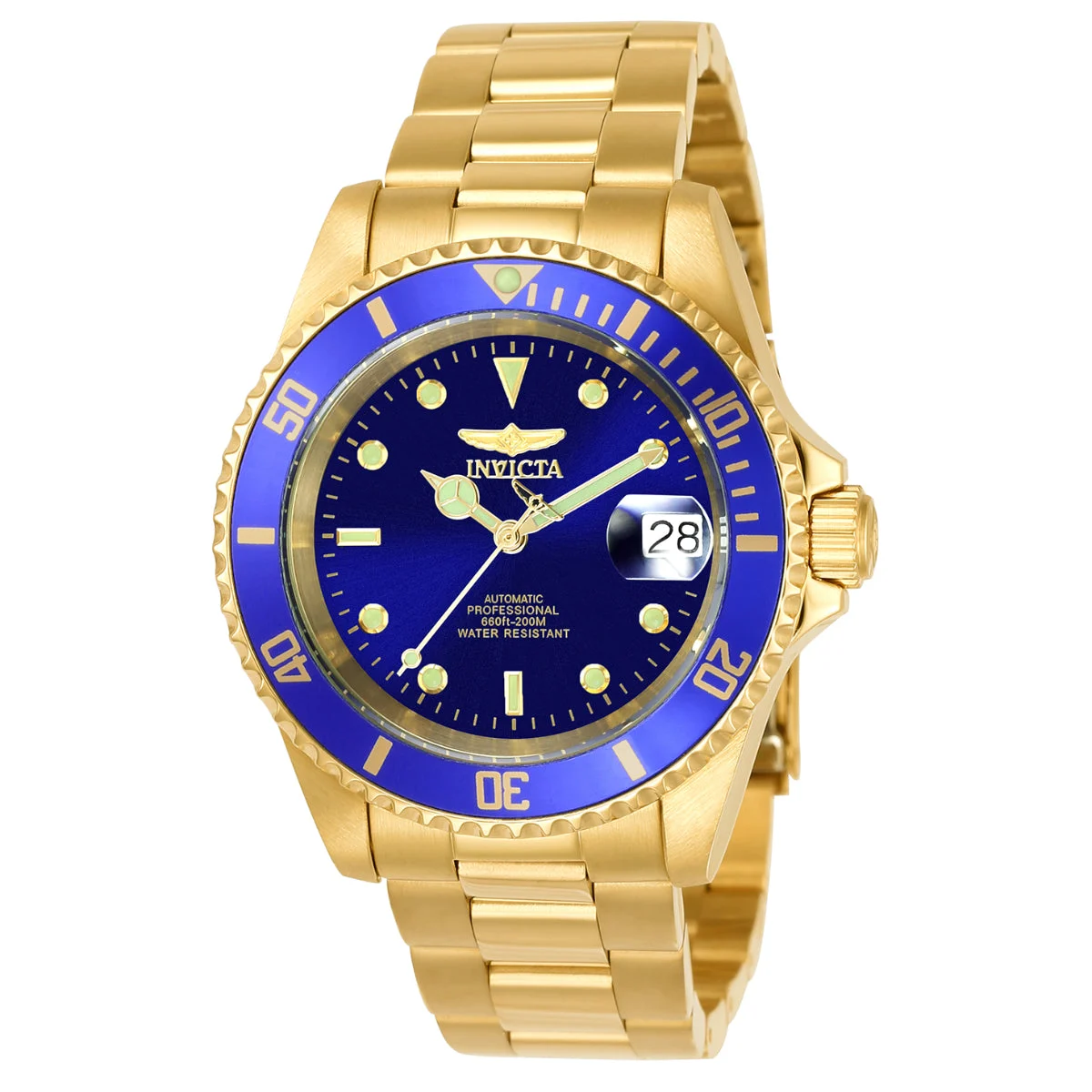 Invicta Pro Diver Coin-Edge Automatic Watch - 40mm, Gold (8930OB) 40 mm kol saati