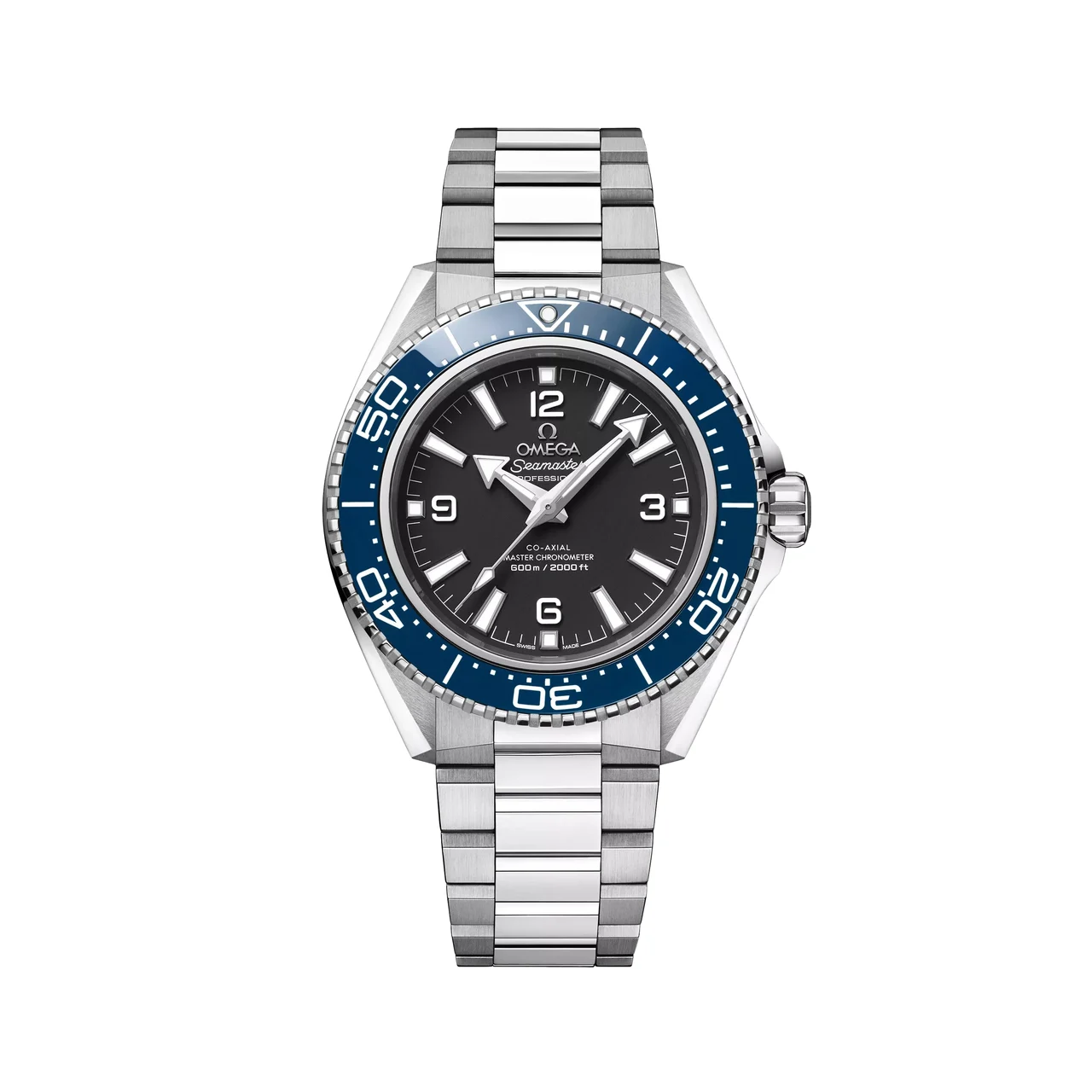 OMEGA Seamaster Planet Ocean 600M 42mm - Black and Blue on Bracelet O21730422101002 42 mm kol saati