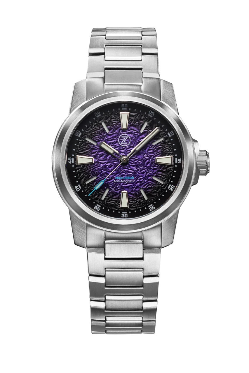 Zelos Aurora Field 38mm Ti 'Hammered Nebula' 38 mm kol saati