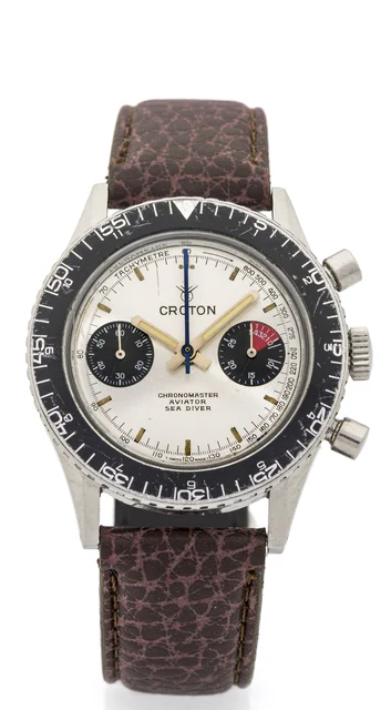 Croton Aviator Sea Diver, Silver Dial 903006 kol saati