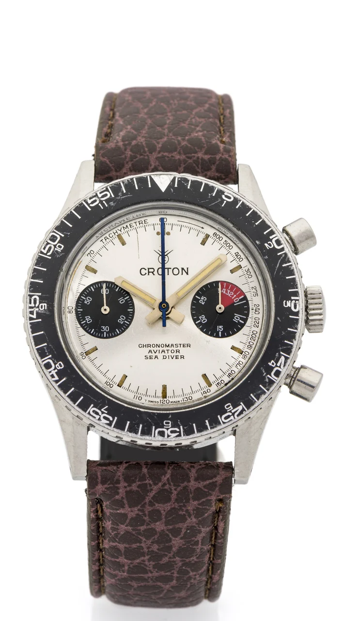Croton Aviator Sea Diver, Silver Dial 903006 kol saati