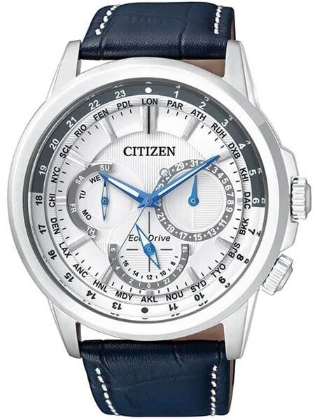 Citizen Calendrier 44mm Eco-Drive World Time Watch #BU2020-11 44 mm kol saati