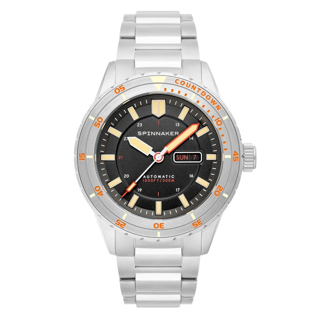 Spinnaker Hass Automatic Dive Watch with Sable Black Dial #SP-5099-11 kol saati
