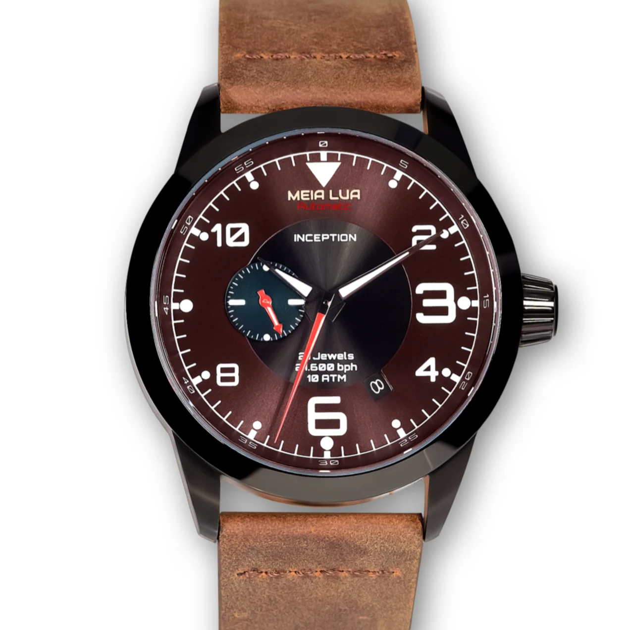 MEIA LUA Watches Moonmetal-drk-dbrn 42 mm kol saati