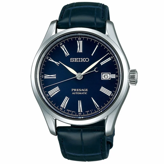 Seiko Presage Automatic Dress Watch with Blue Enamel Dial, AR Sapphire Crystal #SARX053 ko