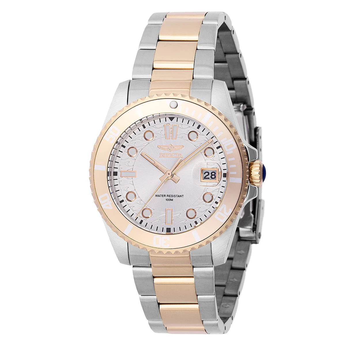 Invicta Pro Diver Watch - 38mm, Gold, Steel (46691) 38 mm kol saati