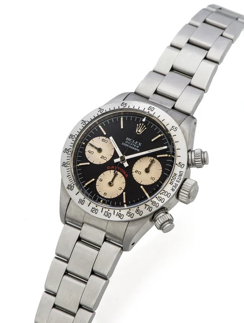 Rolex ROLEX REF. 6265/6363 COSMOGRAPH DAYTONA BLACK DIAL STEEL kol saati