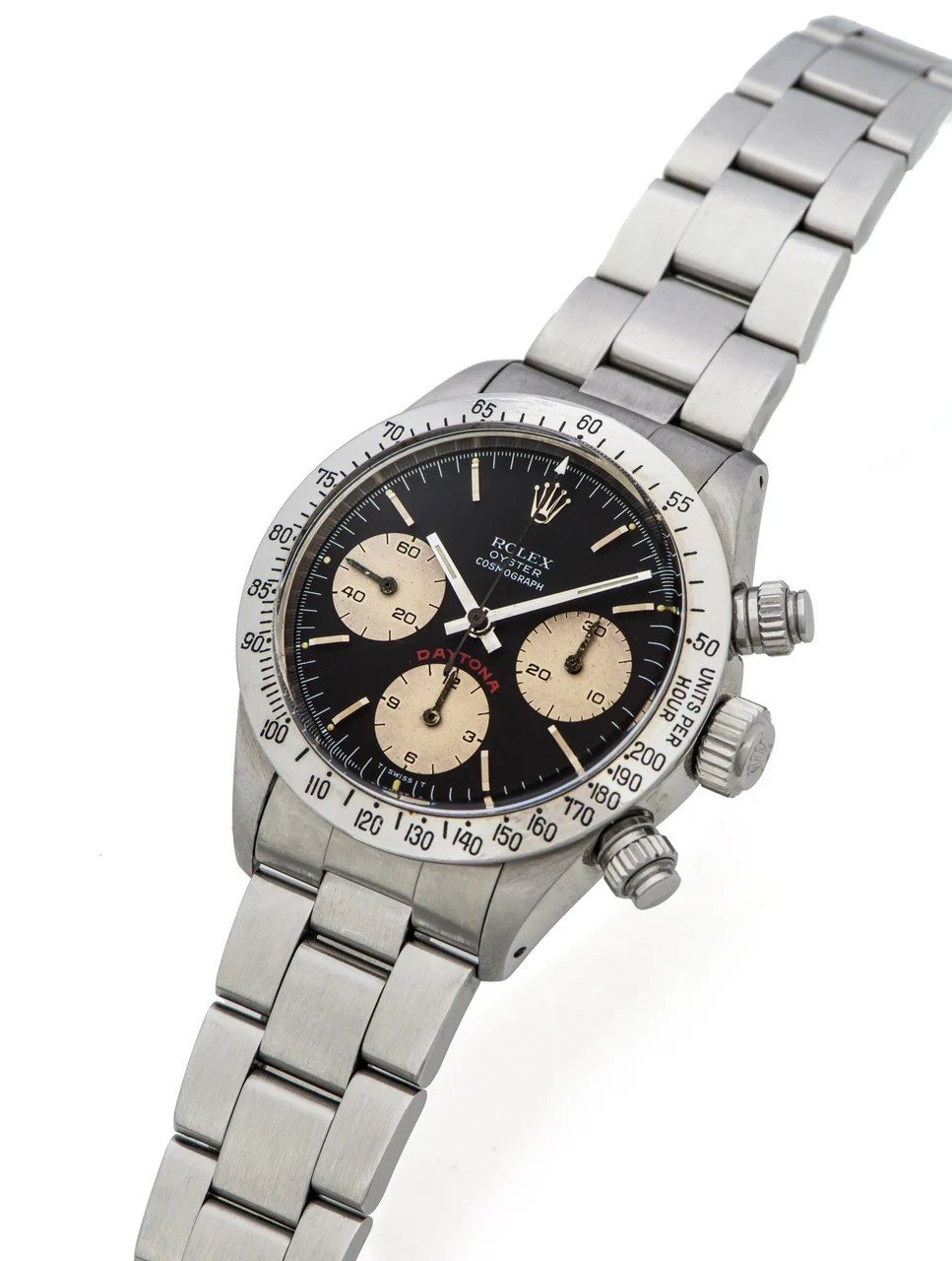 Rolex ROLEX REF. 6265/6363 COSMOGRAPH DAYTONA BLACK DIAL STEEL kol saati