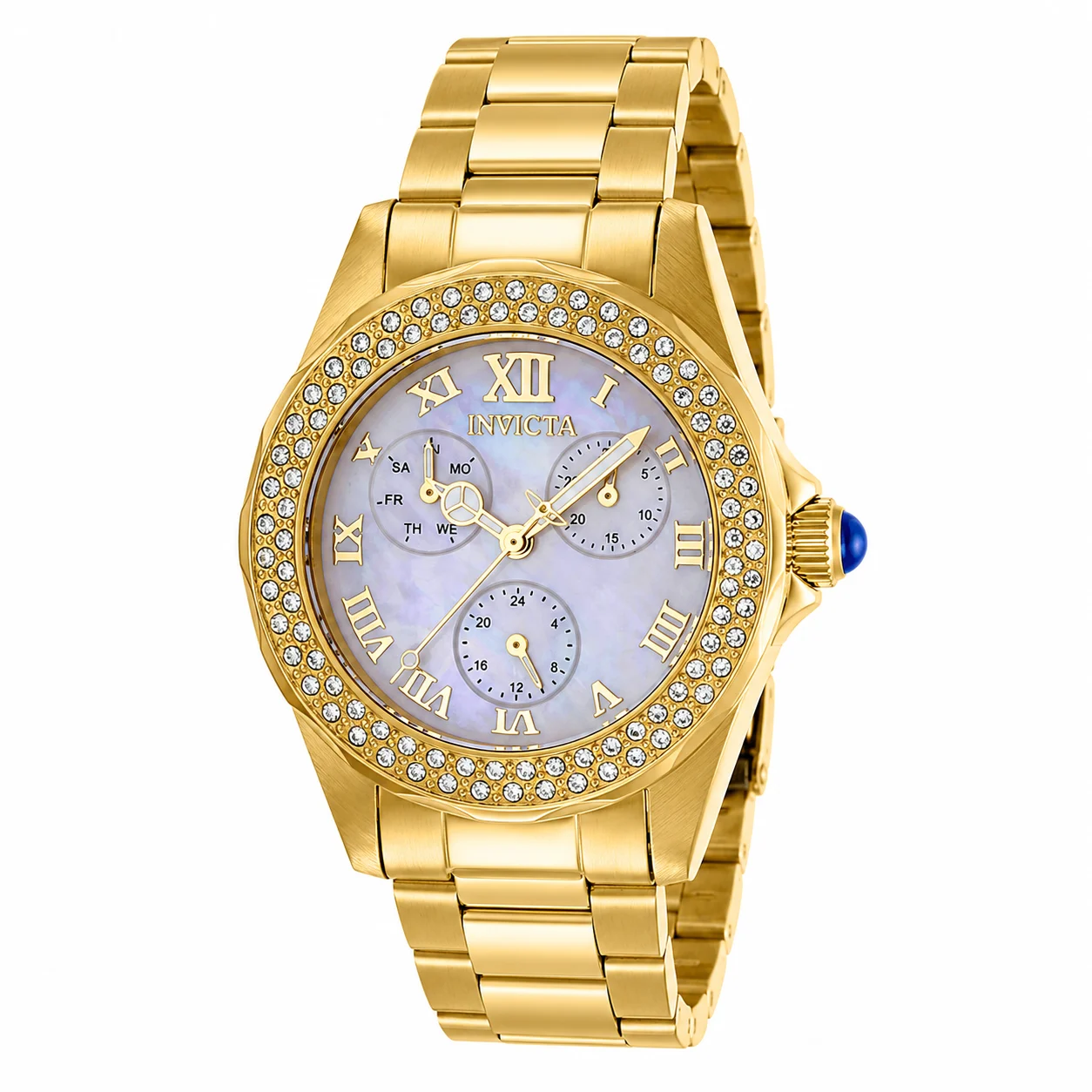 Invicta Angel Watch w/ Mother of Pearl Dial - 38mm, Gold (28438) 38 mm kol saati