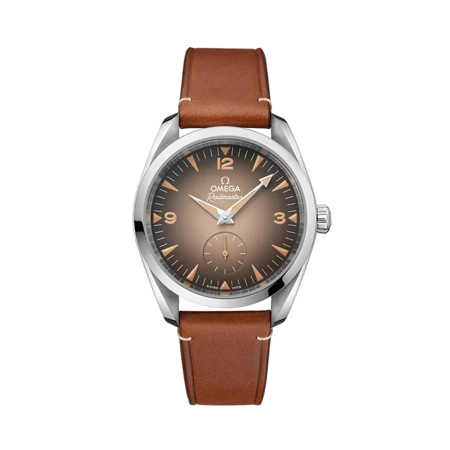 OMEGA Seamaster Railmaster 38mm - Brown on Leather Strap O23512382013001 kol saati