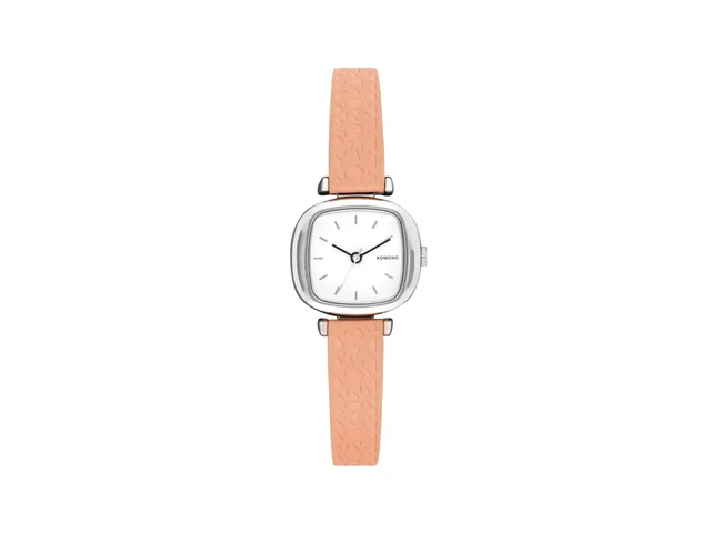Komono Moneypenny Monogram Silver Blush KOM-W1326 kol saati
