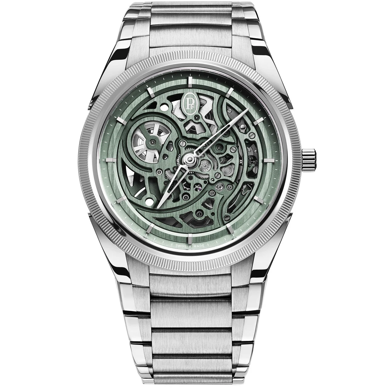 Parmigiani Fleurier Tonda PF Skeleton Slate Green PFC912-1020002-100182 kol saati