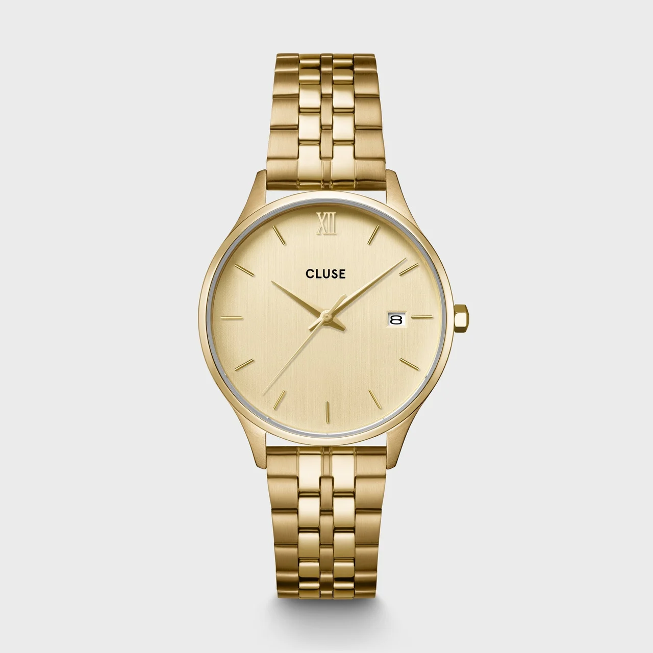 CLUSE Minuit Date Watch Steel, Full Gold Colour CW14301 34 mm kol saati
