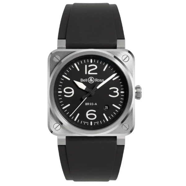 Bell & Ross Bell & Ross Br 03 BR03A-BL-ST/SRB 41 mm kol saati