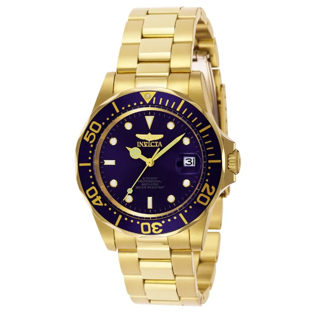 Invicta Pro Diver Calyra Automatic Watch - 40mm. Gold (8930) kol saati