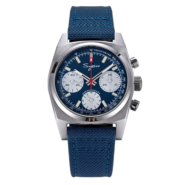 Sugess Chrono Heritage S419-2 Chronograph Blue Panda Dial chrono-heritage-s419-panda-blue-