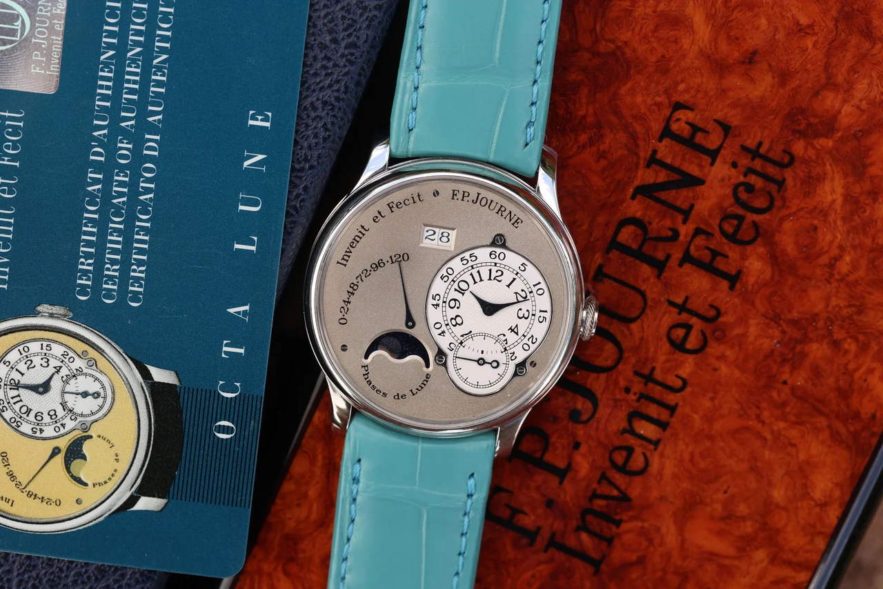 F.P. Journe Octa Lune “L” 38mm Platinum, Brass, Shimmer Dial 38 mm kol saati