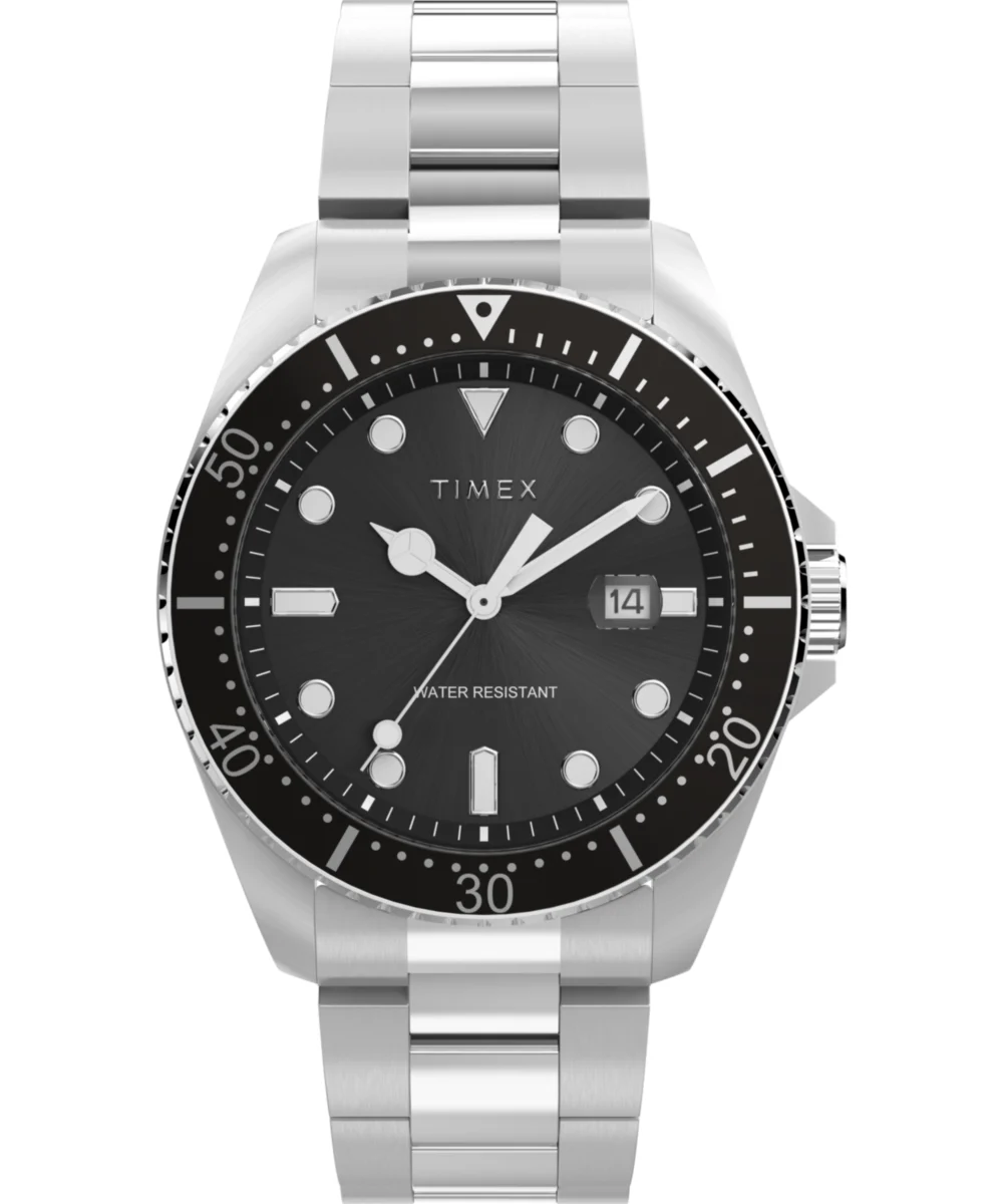 Timex Diver Inspired 42mm Stainless Steel Bracelet Watch TW2Y28700 42 mm kol saati