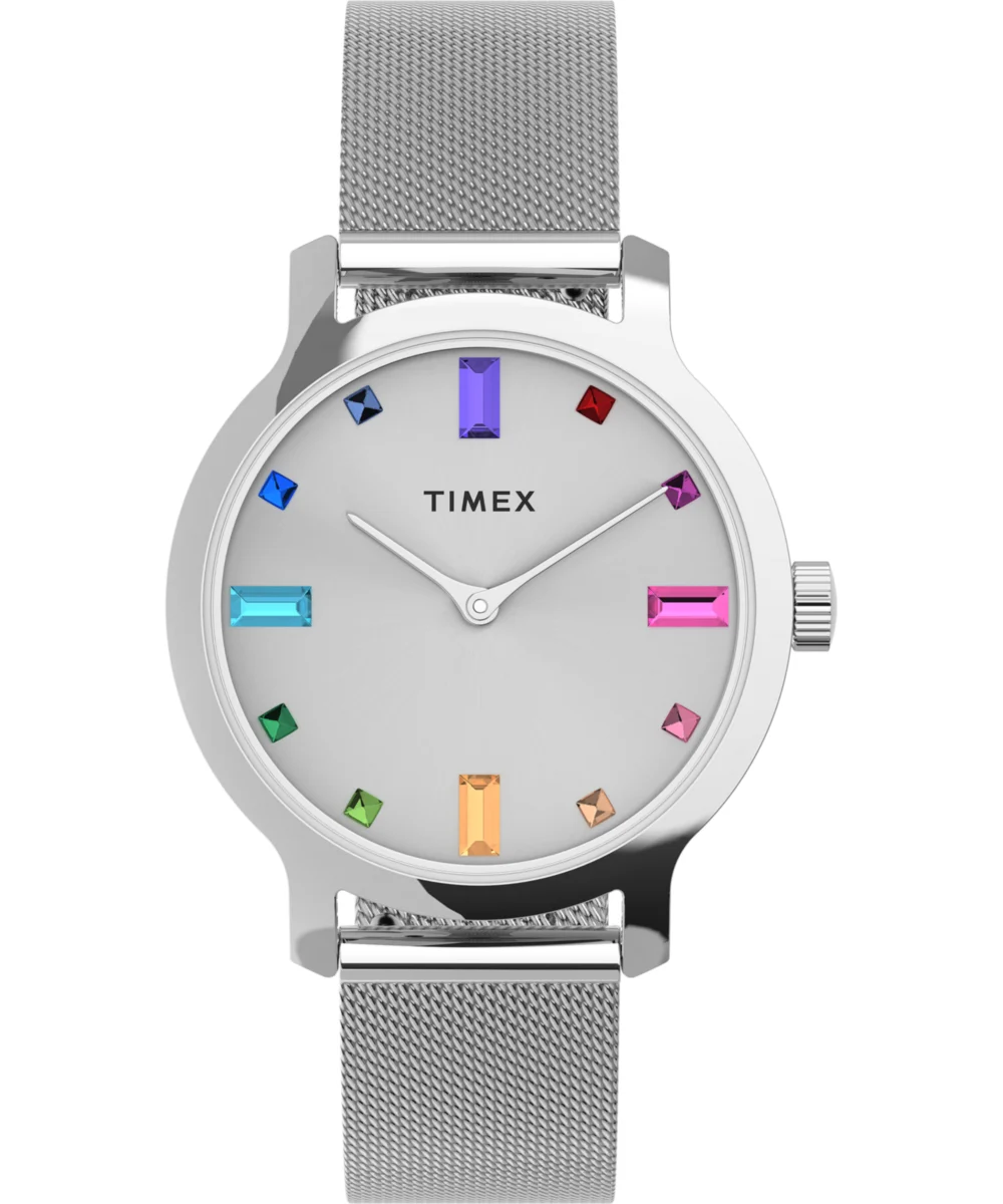 Timex Transcend™ 31mm Stainless Steel Mesh Band Watch TW2U92900 31 mm kol saati
