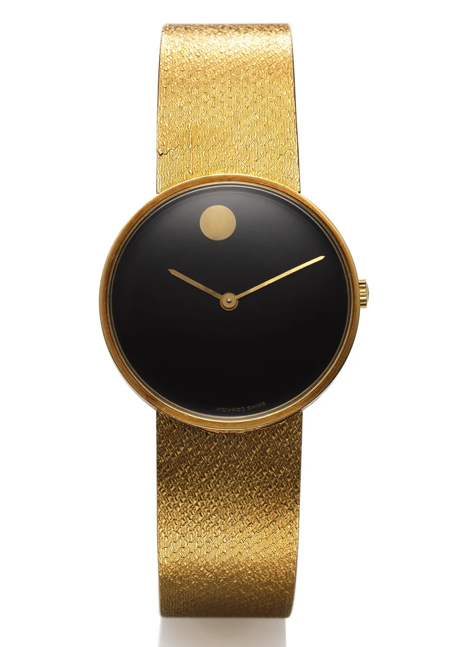 Movado MOVADO REF. 352-214 MUSEUM YELLOW GOLD kol saati