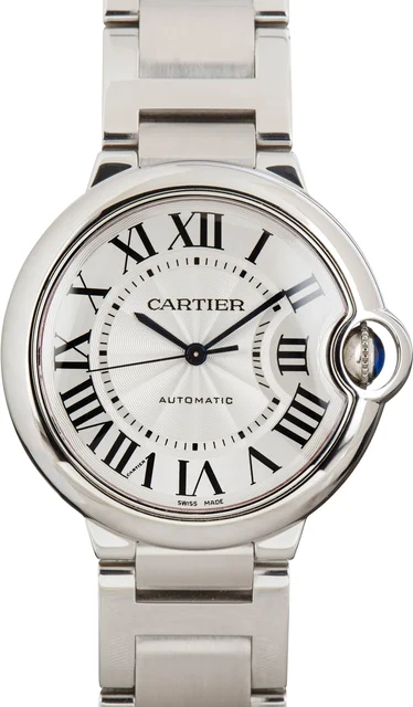 Cartier Ballon Bleu de WSBB0048 Silver Dial kol saati