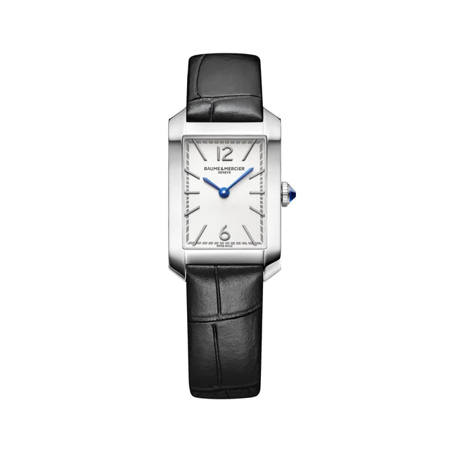 Baume Et Mercier Hampton 10795 Quartz 35mm - White on Leather Strap M0A10795 kol saati