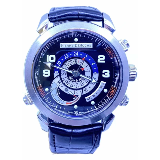 Pierre DeRoche GrandCliff GMT Power Reserve GRC10002ACIO-001 CRO 210000016540 kol saati