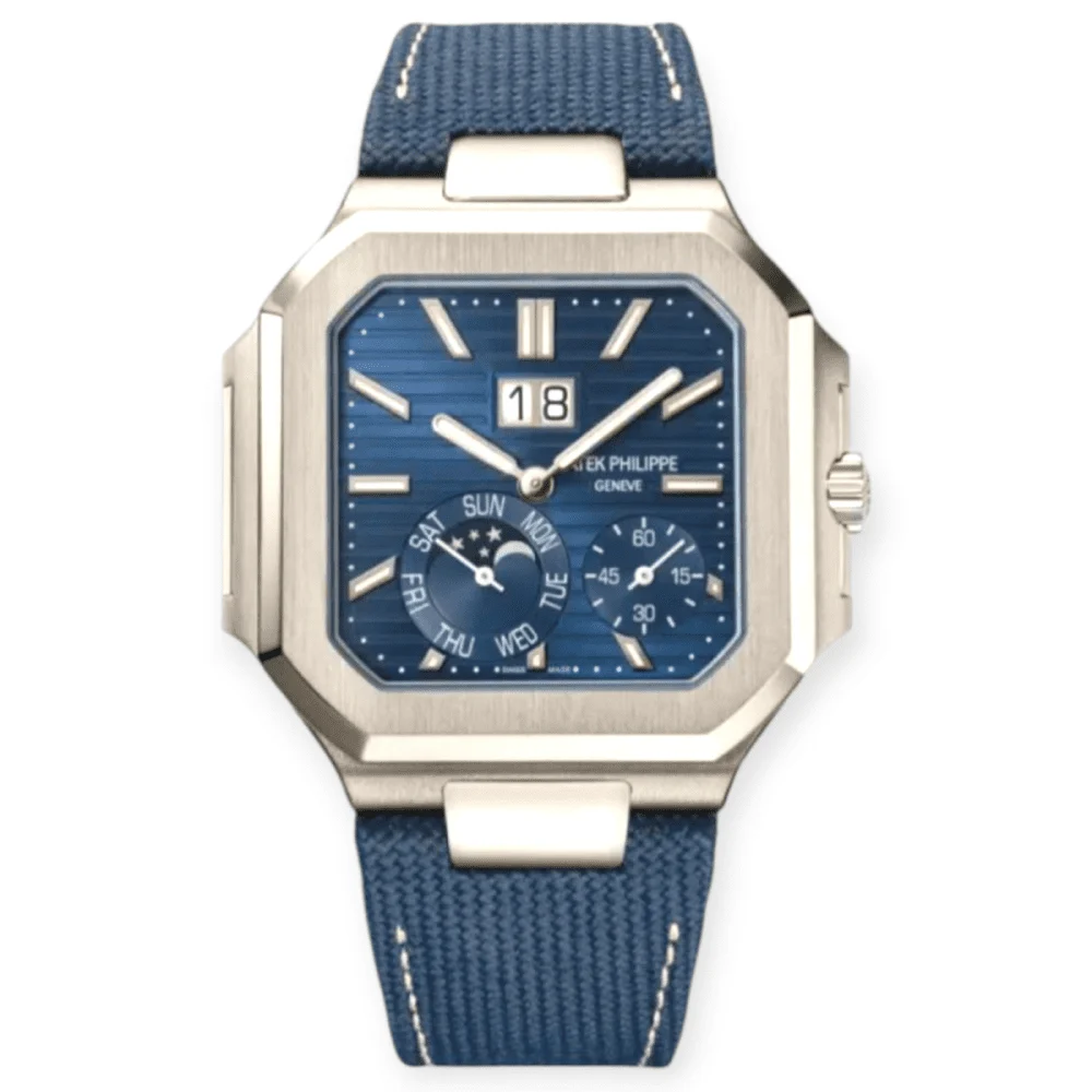 Patek Philippe Cubitus Grand Date 45mm Platinum 58 Pre-owned Patek Philippe Cubitus Grand Date 45mm Platinum 58 45 mm kol saati