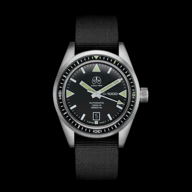 Ollech & Wajs Swiss Automatic C-1000 Dive Watch #OW-C-1000 kol saati