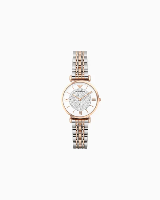 Emporio Armani Two-Hand Two-Tone Stainless Steel Watch AR1926 kol saati